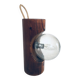 Brutalist wooden table or wall lamp attributed to Temde Leuchten, Switzerland, 1960s.