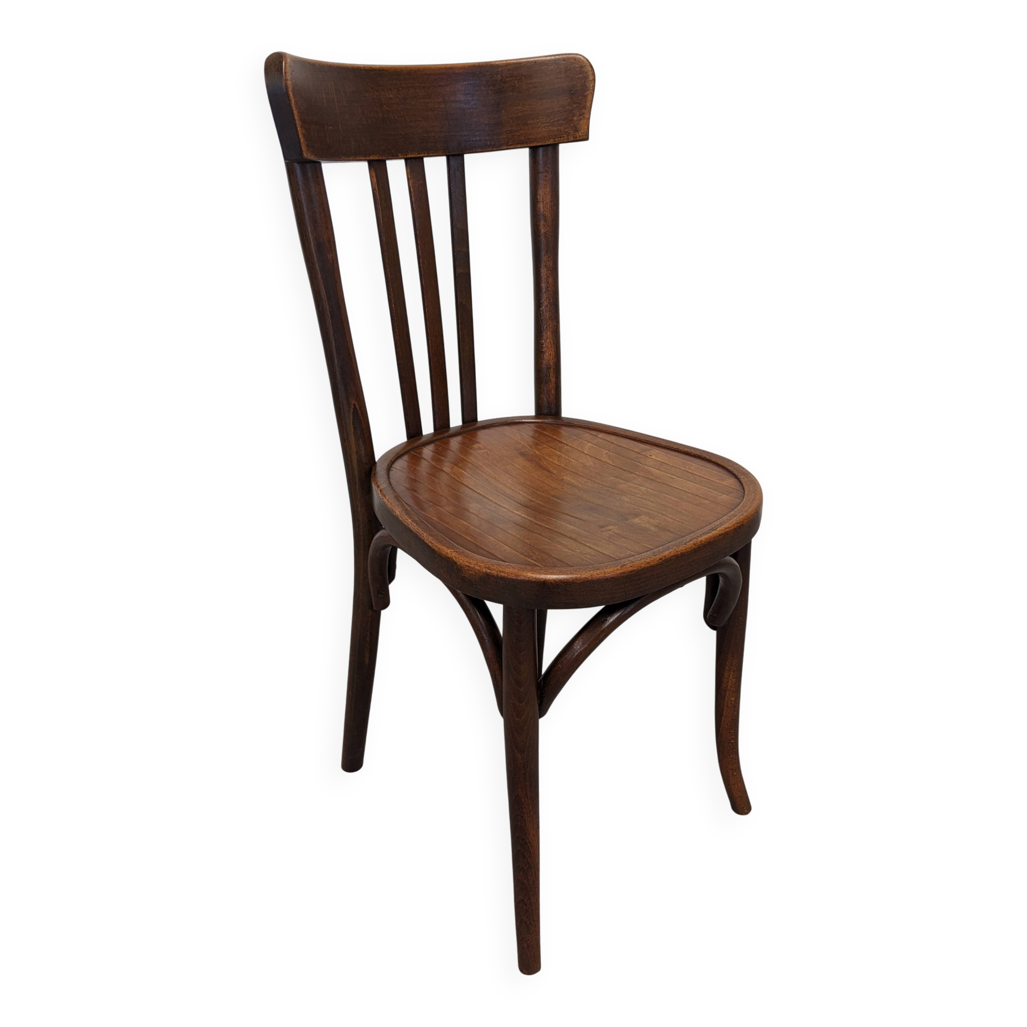 Baumann bistro chair in bent beech, France circa 1930