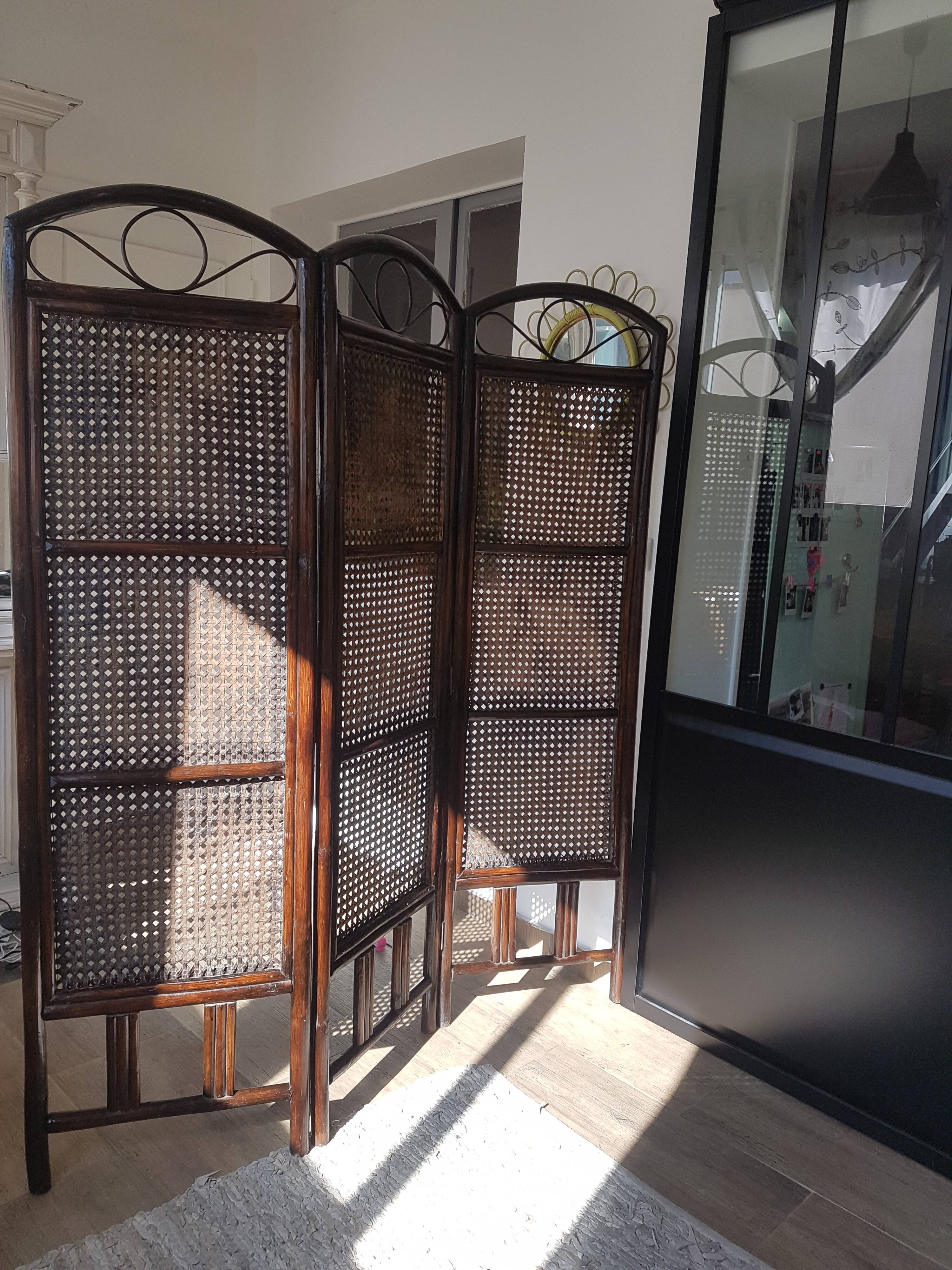 Rattan screen