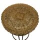 Vintage Stool Rattan Rohe Noordwolde Netherlands 1960s Design