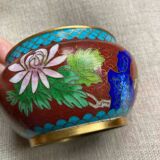 Chinese cloisonné enamel ashtray