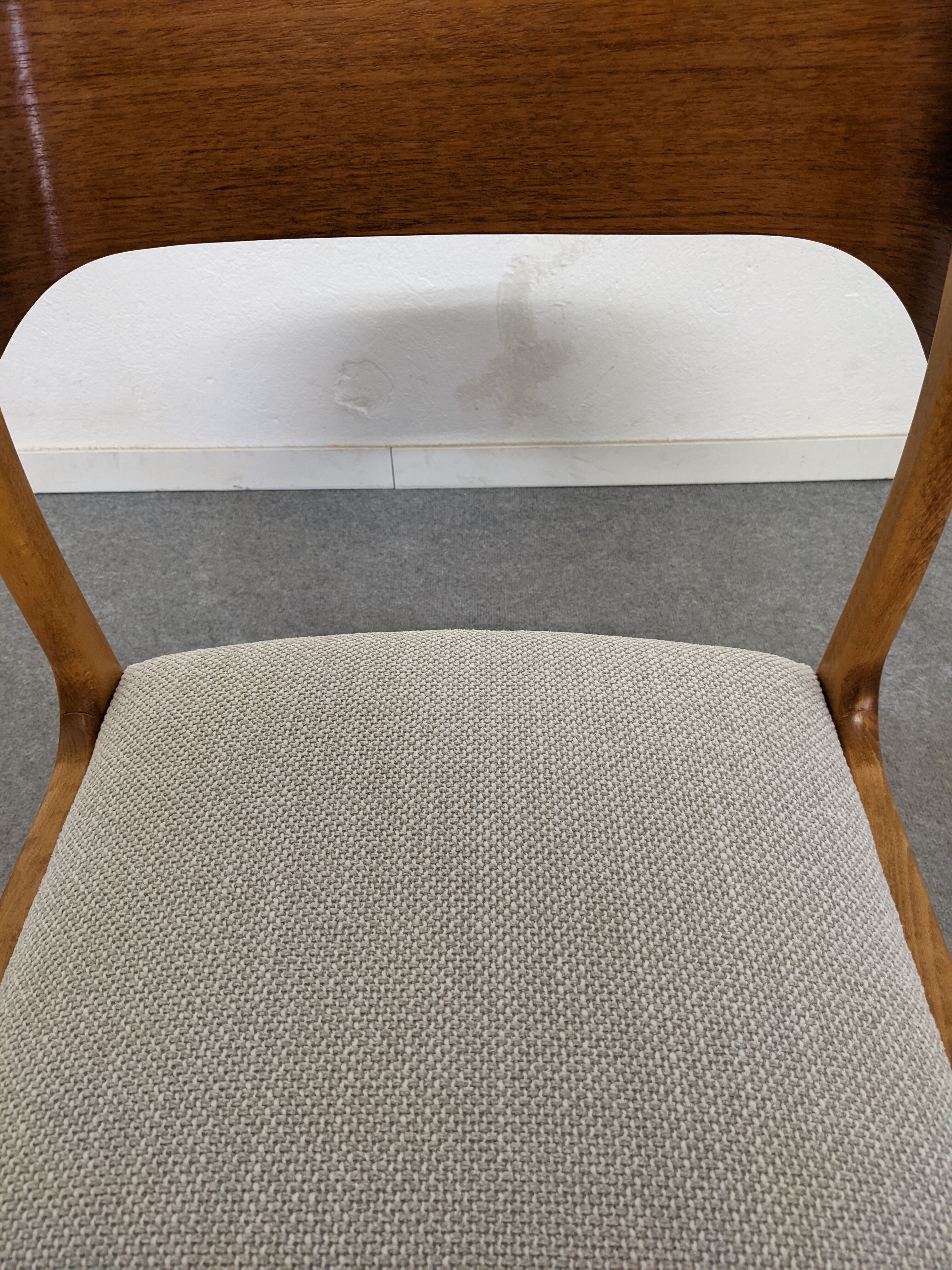 Series of 6 Baumann sleigh chairs from the 60s/70s