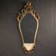 20th century Italian lacquered and gilded Louis XV style mirror