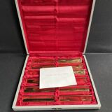 2968 and 2969 – Box of 12 gilded copper knife holders – Navarre factories in Évreux (Eure)