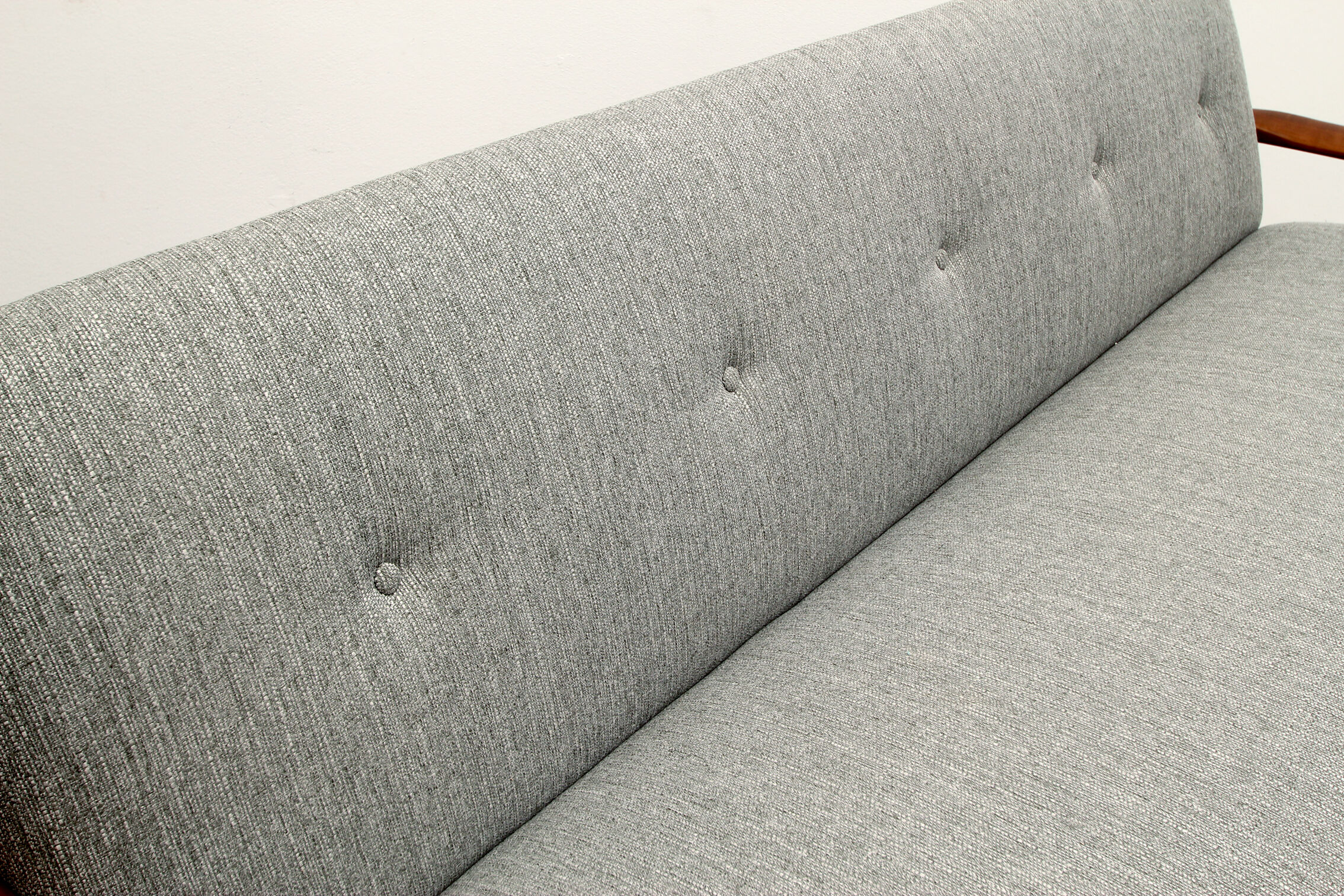 1960s sofa/daybed convertible in cherrywood