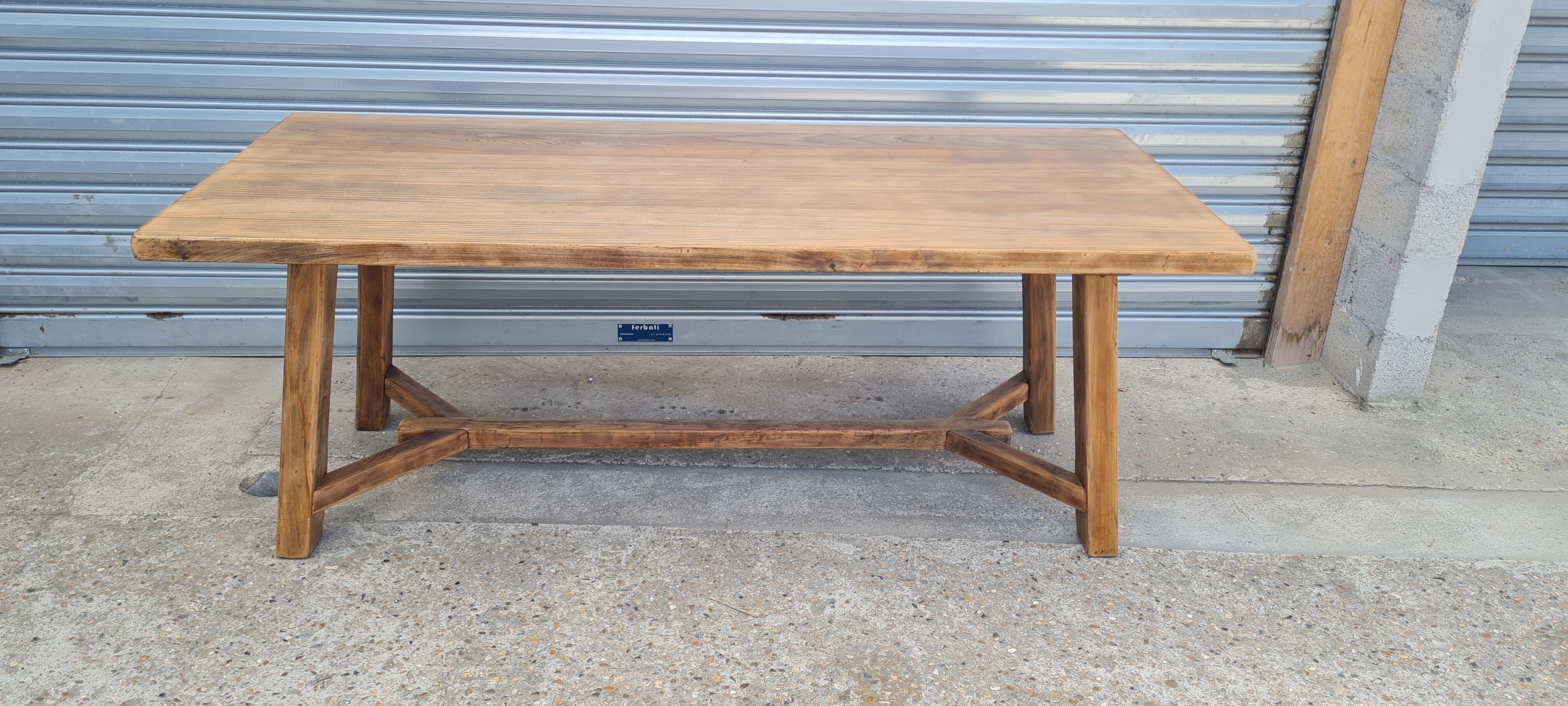 Elm farmhouse table