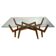 Mid-Century Modern Sculptural Wooden Coffee Table, Italy, 1950s