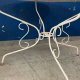 Vintage wrought iron garden table