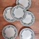 6 flat plates in ironstone - Guadeloupe model