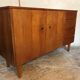 Vintage style scandi enfilade in blond walnut veneer