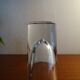 4 high glasses Heavy bullet glass Carlo Moretti Italy 1980 signed