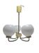 Vintage pendant light in brass and glass, Poland, 1970s