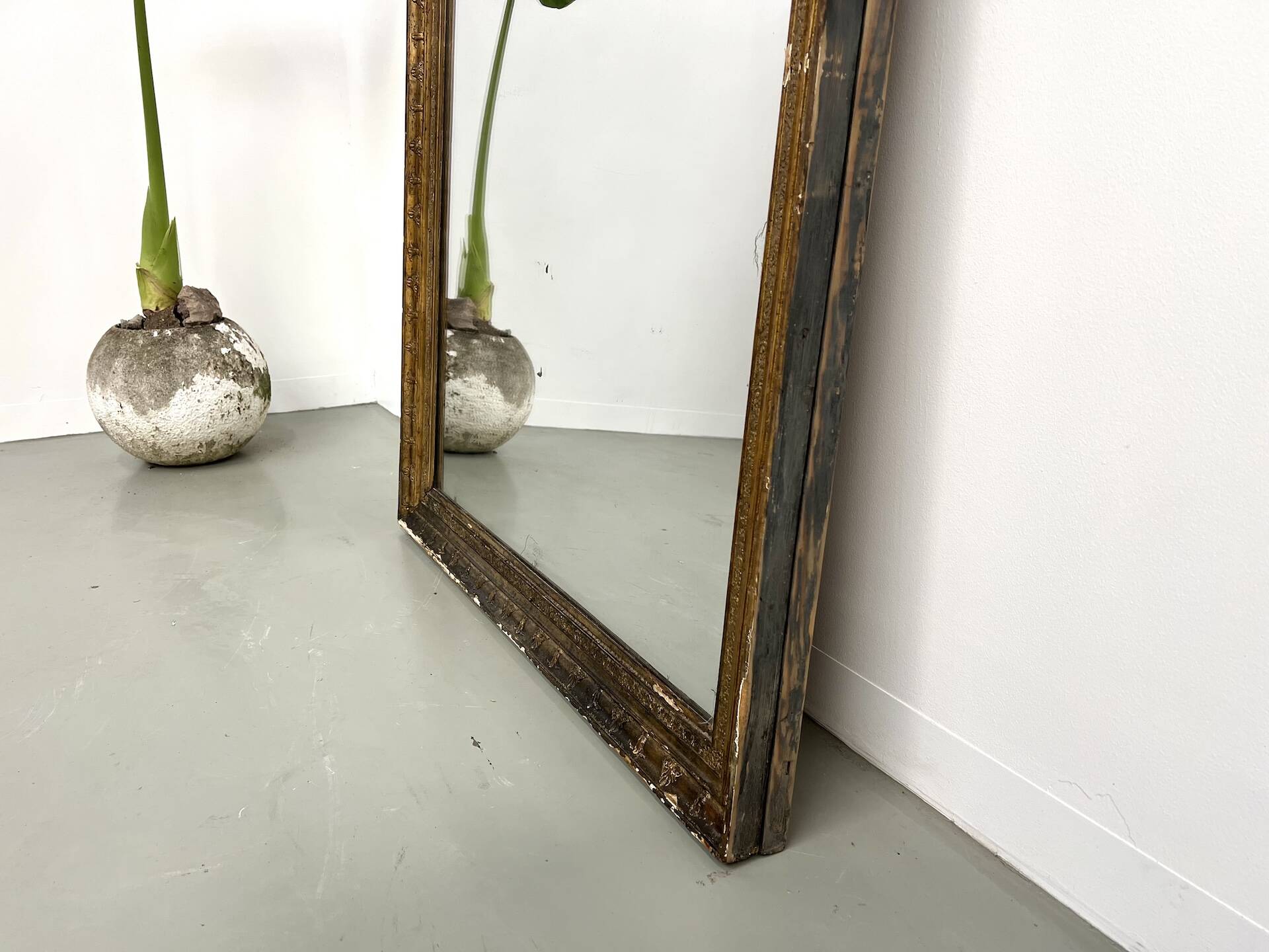 Miroir ancien doré, vers 1900