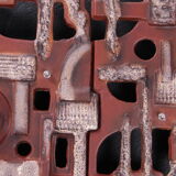 Large German ceramic wall lamp Brakelmann & Becker, 1960s