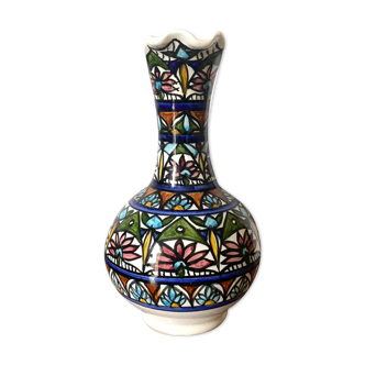 Hand-painted ceramic vase