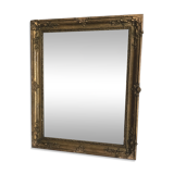 Antique stucco and wood mirror 50x62cm