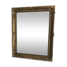 Antique stucco and wood mirror 50x62cm