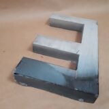 Letter of sign metal zinc vintage 1950 1960