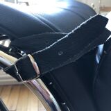 Leather lounge chair