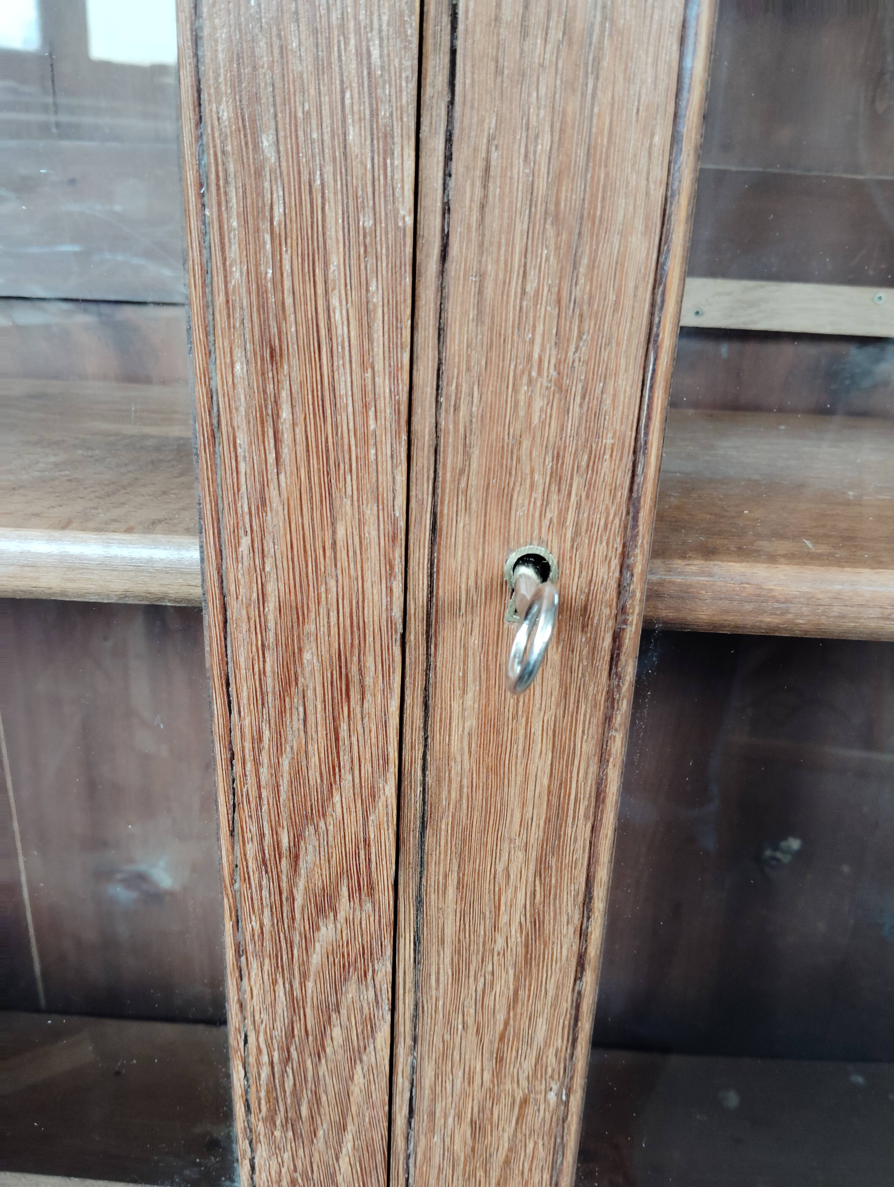 Restored antique library cabinet