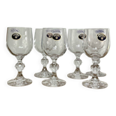 6 petits verres cristallin de Bohème