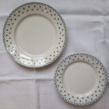 Set of four plates earth of iron