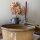 Antique glazed earthenware terrine