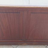 Vintage mahogany double-sided desk with 18 drawers