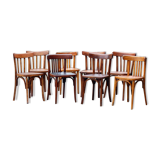 Set of 8 mixed Bistro 50's chairs