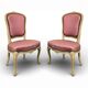Paire de chaises de syle Louis XV