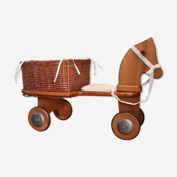 Cheval sur roulettes Moulin Roty