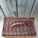 Vintage wicker travel basket