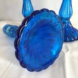 Glass candle holders from the 60s and 70s