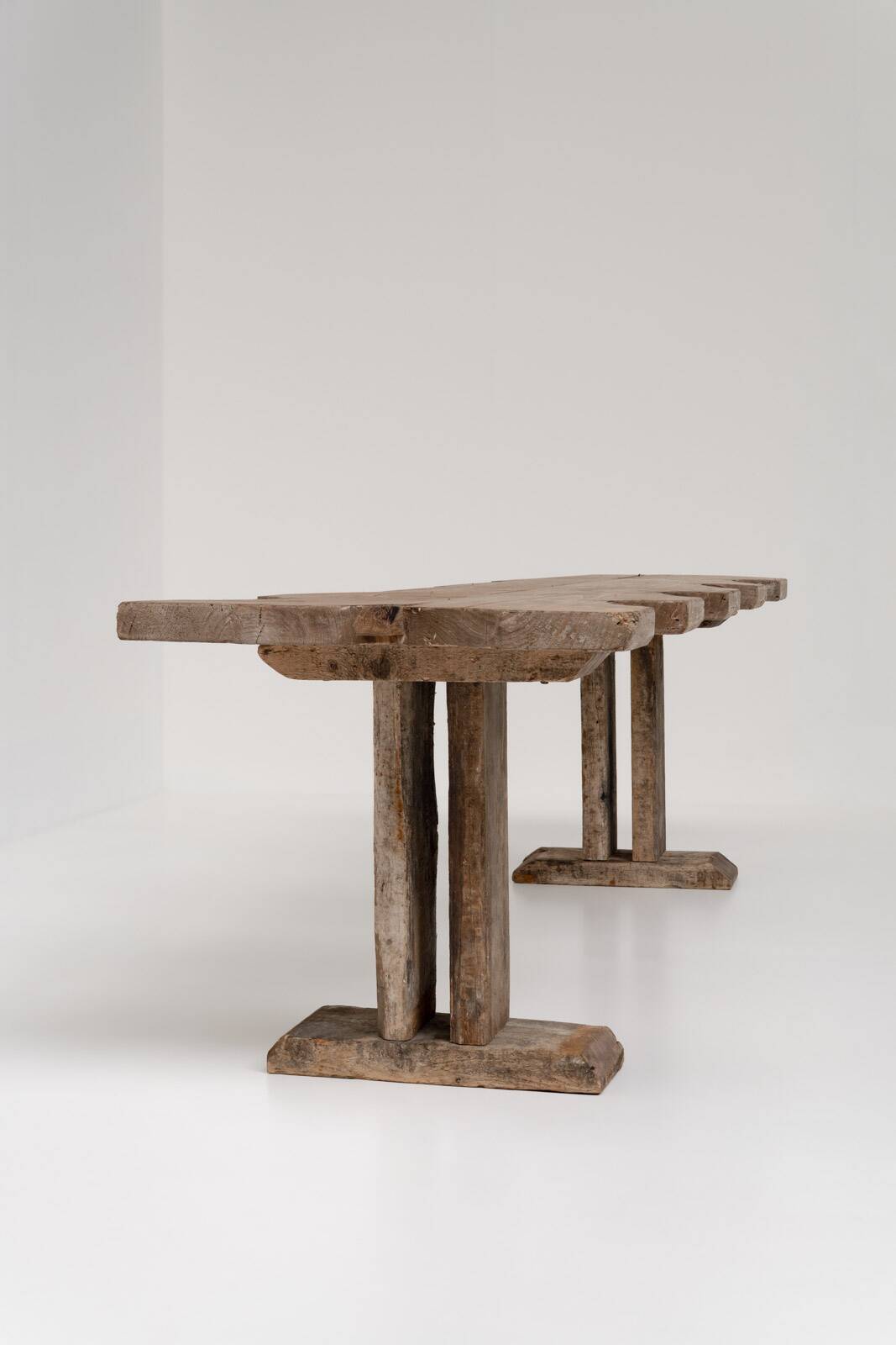 Large Rustic French Jeweller's Dining Table, France, early 20th Century