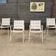 Lot de 4 chaises de jardin Emu 1970