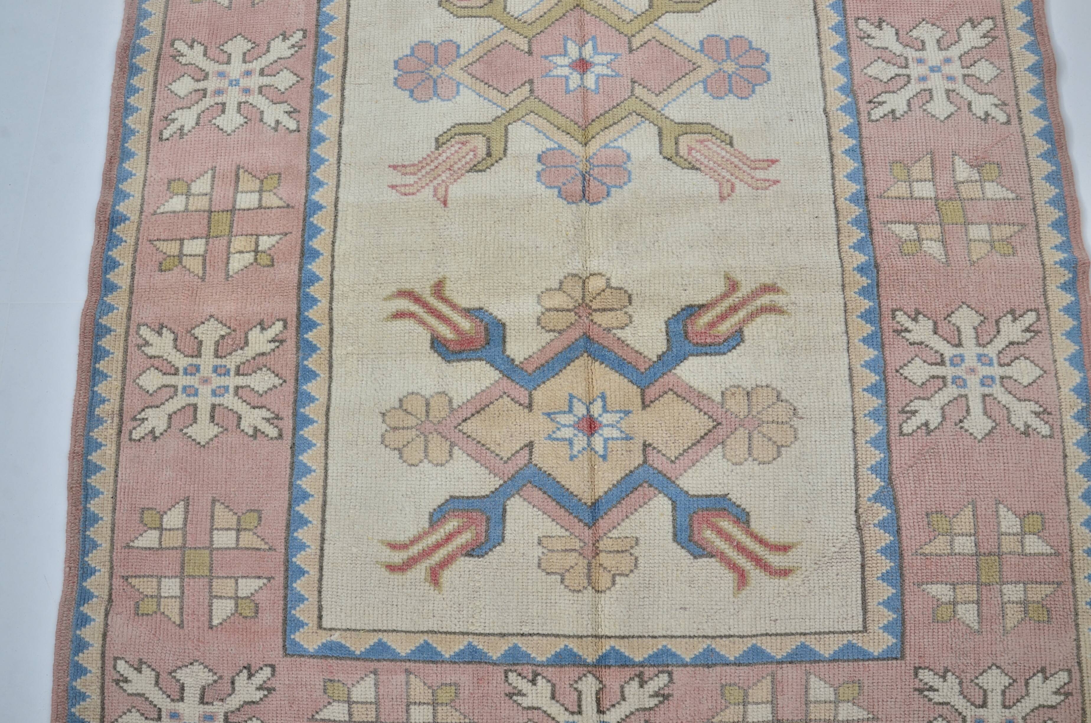 Oushak Handknotted Vintage Rug sku 2413