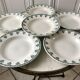 lot of 6 hollow plates Terre de Fer Saint-Amand late nineteenth