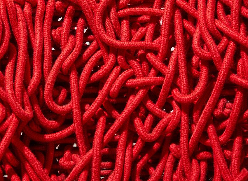 Fernando & Humberto Campana Vermelha Lounge Chair for Edra 1993/1998