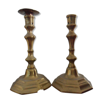 Pair of old Louis XVI style candelabra candle holders