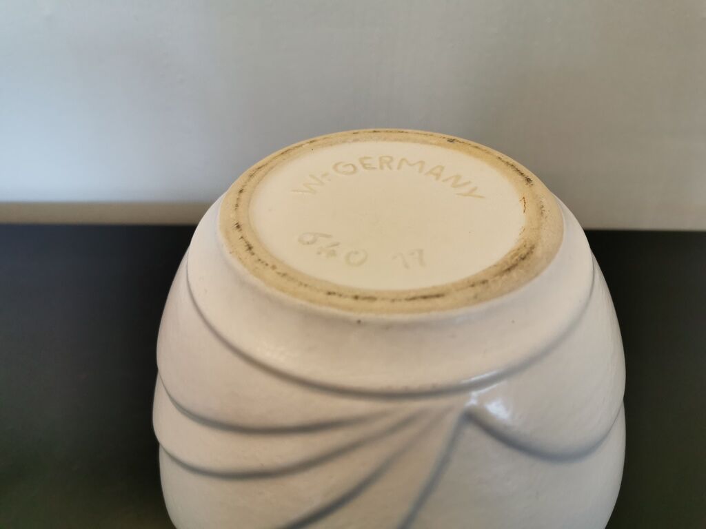 Vase vintage West Germany blanc