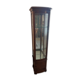 Varnished cherry display cabinet