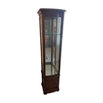 Varnished cherry display cabinet