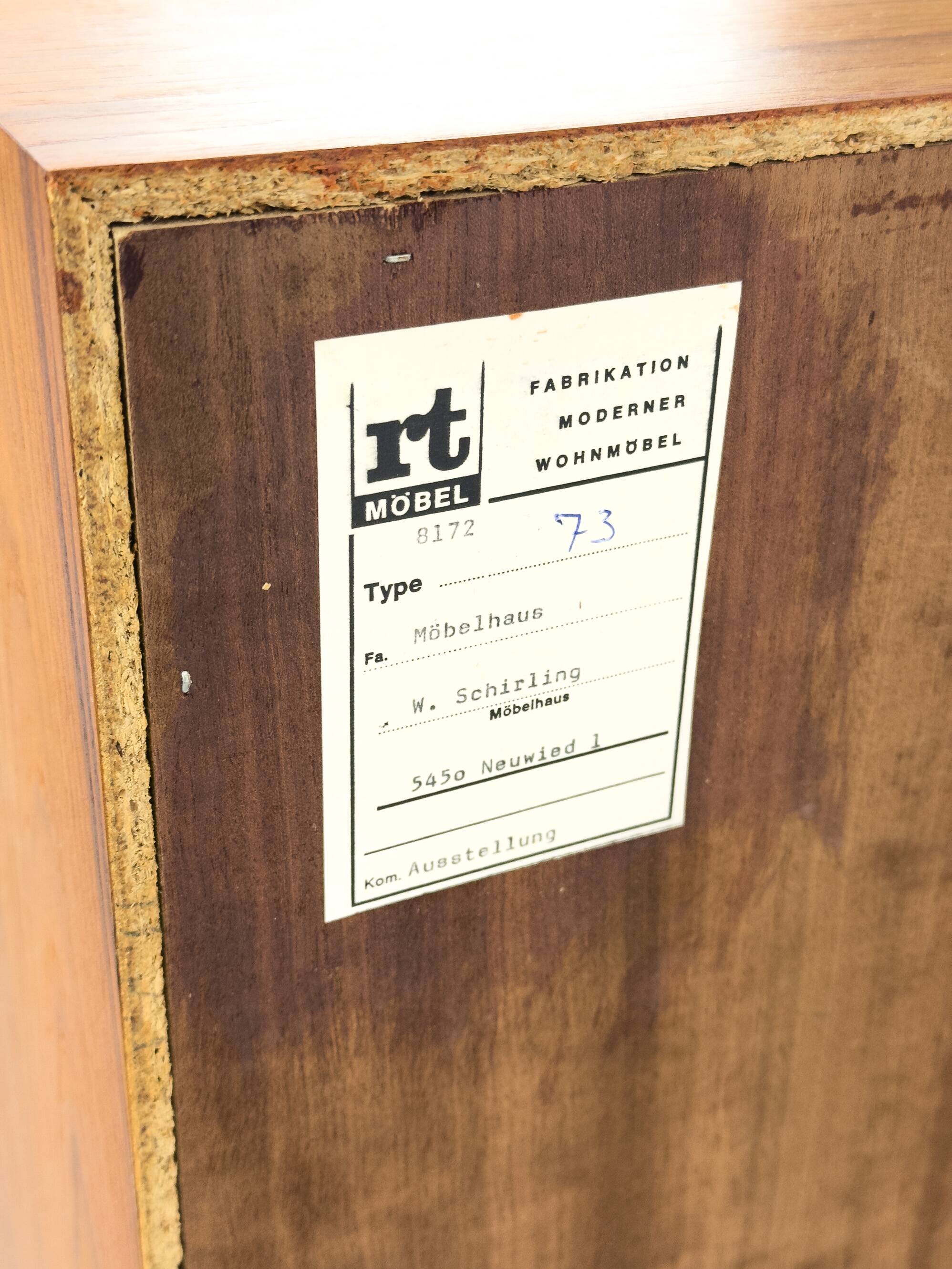 Buffet en teck des années 1960 par RT Möbel.