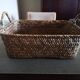 Basket / storage basket in woven rattan - Mid 20th century