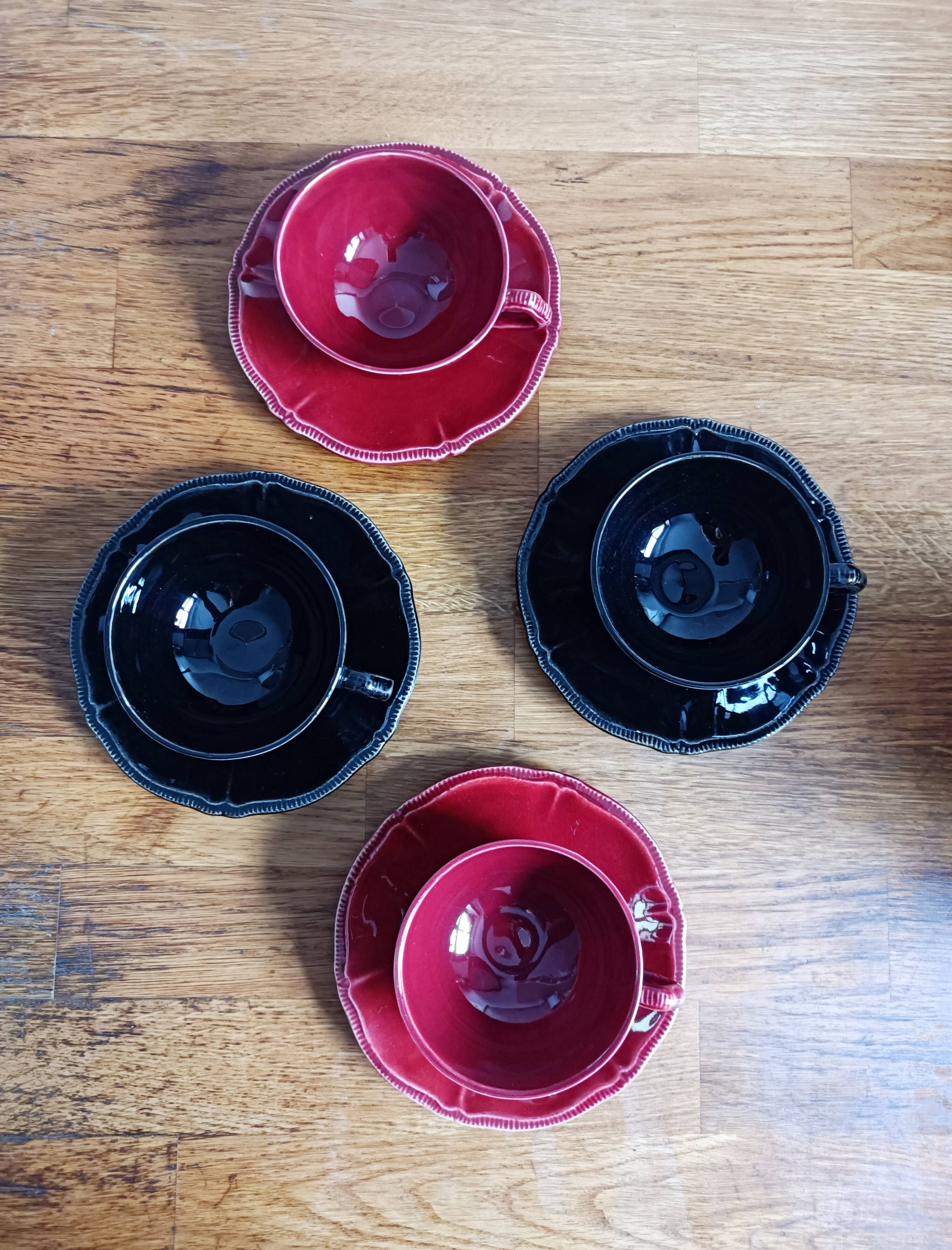 Lot de 8 tasses à café Longchamp multicolore