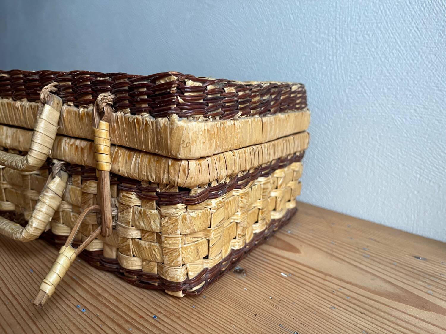 Vintage wicker basket / case
