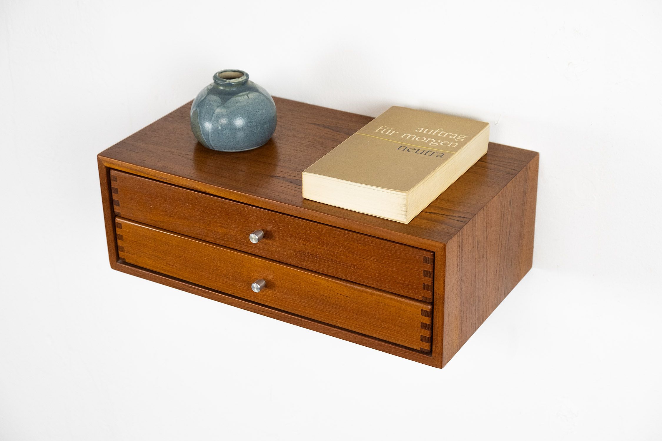 Console murale en teck par Kai Kristiansen pour Aksel Kjersgaard années 1960