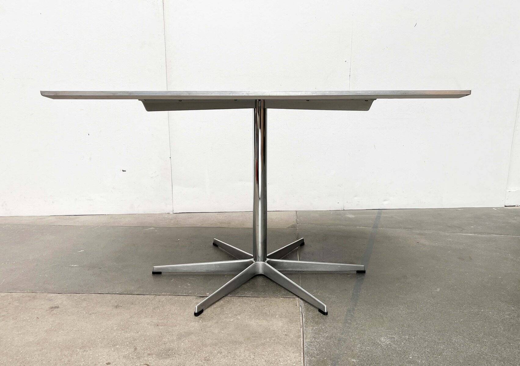 Mid-Century Modern Danish Minimalist Table by Piet Hein, Bruno Mathsson, Arne Jacobsen for Fritz Hansen, 1980s, 1984