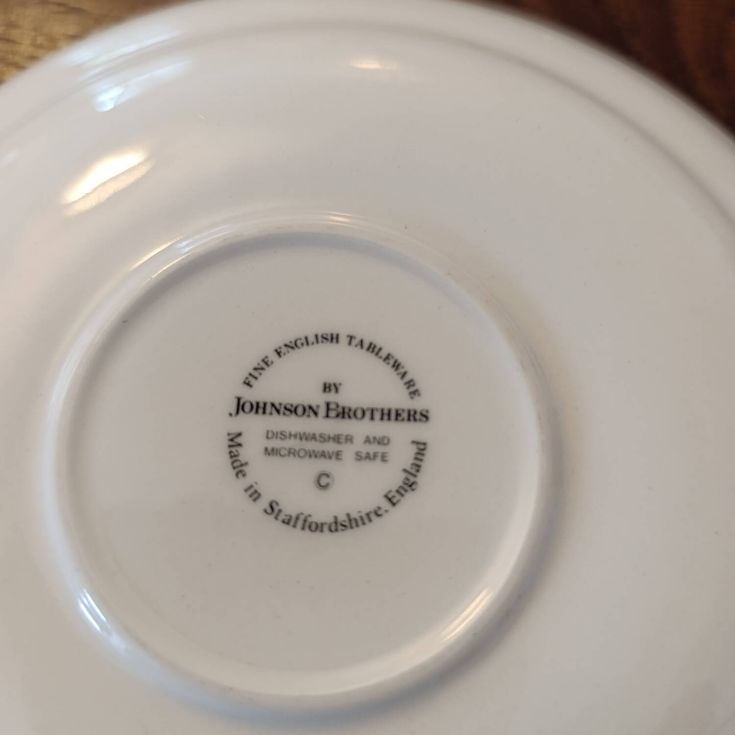 Johnson Brothers pink Chintz soup plate