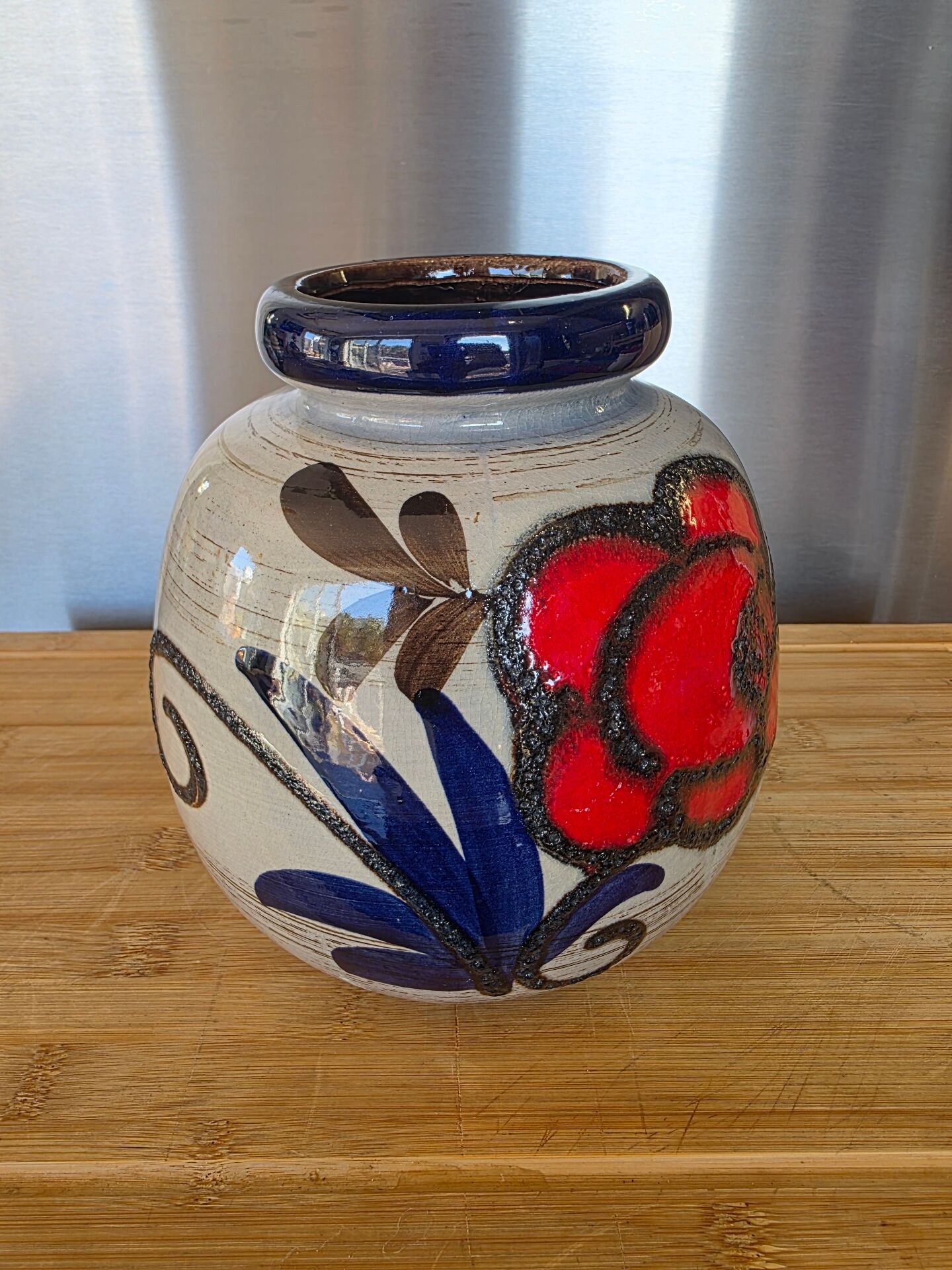 Vase vintage West Germany Sheurich "Fat Lava" - Céramique allemande -